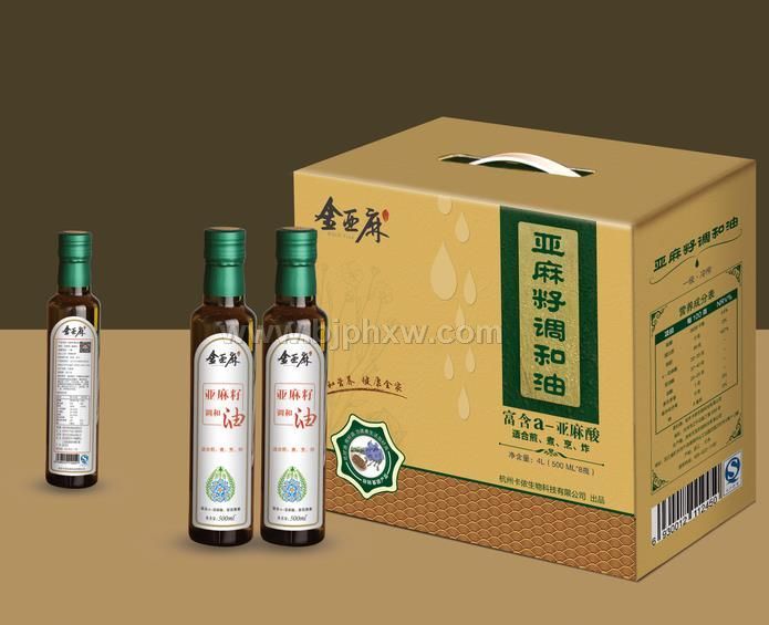 金亞麻亞麻籽油（調(diào)和油，熱炒油）