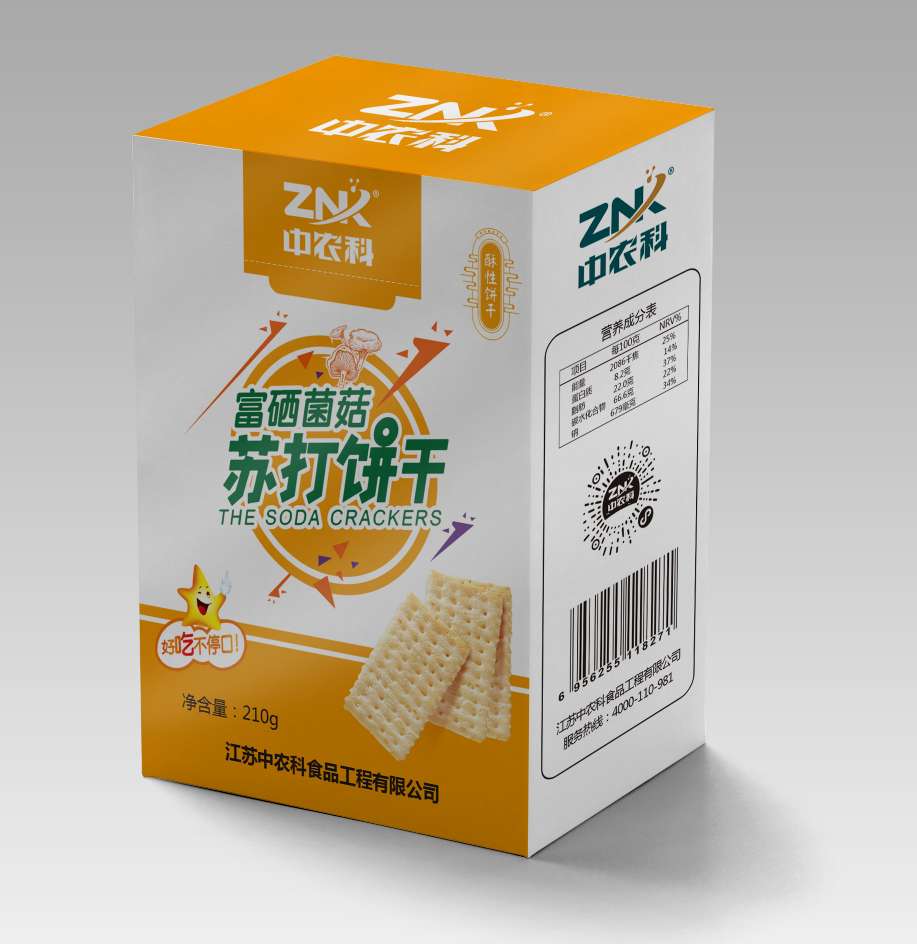 富硒菌菇蘇打餅干