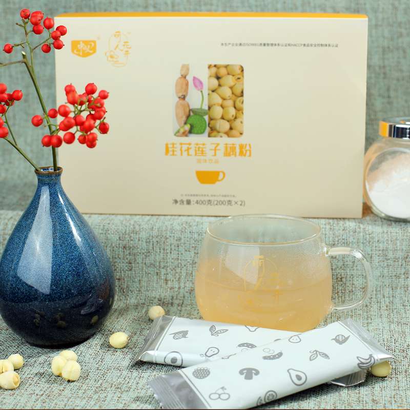 桂花蓮子藕粉固體飲品藕粉營(yíng)養(yǎng)美容承接貼牌定制代加工！