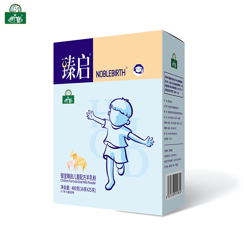 御寶臻啟兒童學(xué)生成長(zhǎng)高鈣鋅配方山羊奶粉4段小袋盒裝3-7歲
