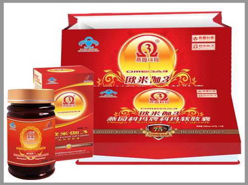 煙臺(tái)燕園科瑪牌 歐米伽3 α-亞麻酸乙酯維生素E軟膠囊