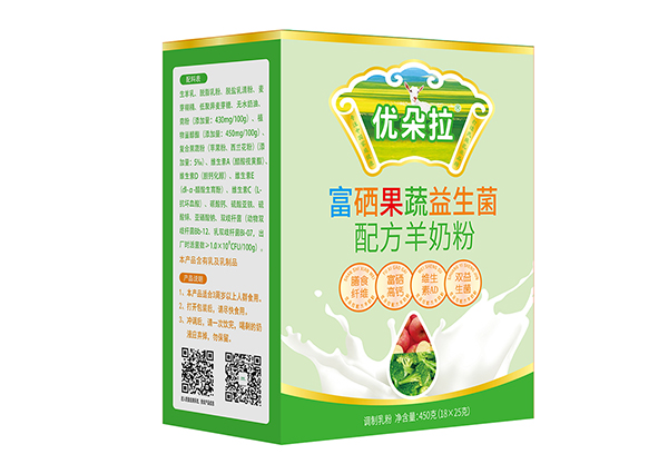 優(yōu)朵拉富硒果蔬益生菌配方羊奶粉