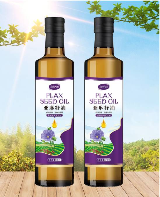亞麻籽油源頭工廠 冷榨亞麻籽油 一件代發(fā) 可訂制產品